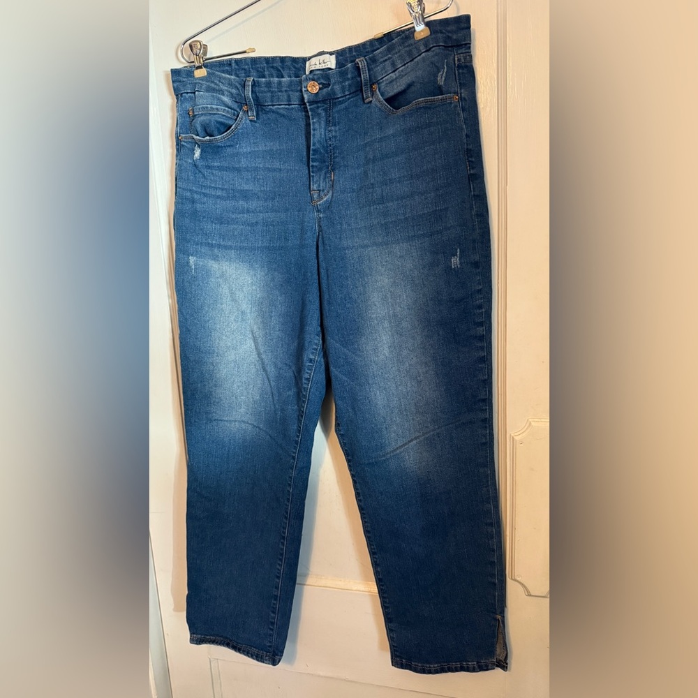 Nicole Miller SoHo High Rise Straight Leg Jeans Size 12